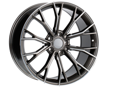 Диски 104 (B012R) (Front + Rear only) GUNMETAL MILLED 5x112 ET-26 Ширина-8.5 Диаметр-20 Центр-66.5