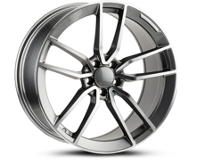 Диски 455 MERC (Front + Rear only) GMF (GUN METAL MACHINED) 5x112 ET-45 Ширина-8.5 Диаметр-20 Центр-66.6