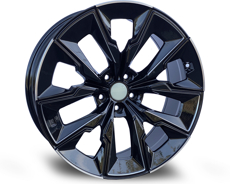 Диски 538 (Front + Rear only) Black Milling Line 5x112 ET-26 Ширина-8.5 Диаметр-20 Центр-66.6