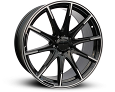 Диски 863 Black Machined LIP + Macheined Spoke 5x112 ET-35 Ширина-8.5 Диаметр-20 Центр-66.6