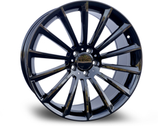 Диски 866 (Front + Rear only) GLOSS BLACK 5x112 ET-43 Ширина-8.5 Диаметр-20 Центр-66.6