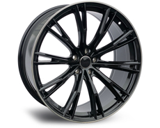 Диски A031 (AH2010) (Max Load: 850 kg) Black Machined Lip 5x112 ET-30 Ширина-9.0 Диаметр-21 Центр-66.6