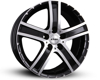 Rial Porto Black Polished 5x110 ET-38 Ширина-7.0 Диаметр-16 Центр-65.1